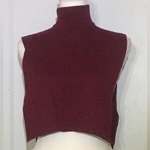 Anne Klein II Women's Burgundy Wool Dicky